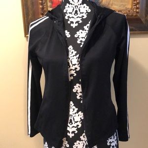 💥Champion classic stretchy striped sleeved zippered with pockets hoodie jacket